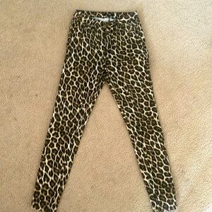 Fashion Nova High Waist Leopard Print Pants